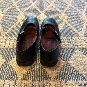 SOLD X Self Esteem Girls’ Matte Black Mary Jane Dress Shoes with Velcro Straps